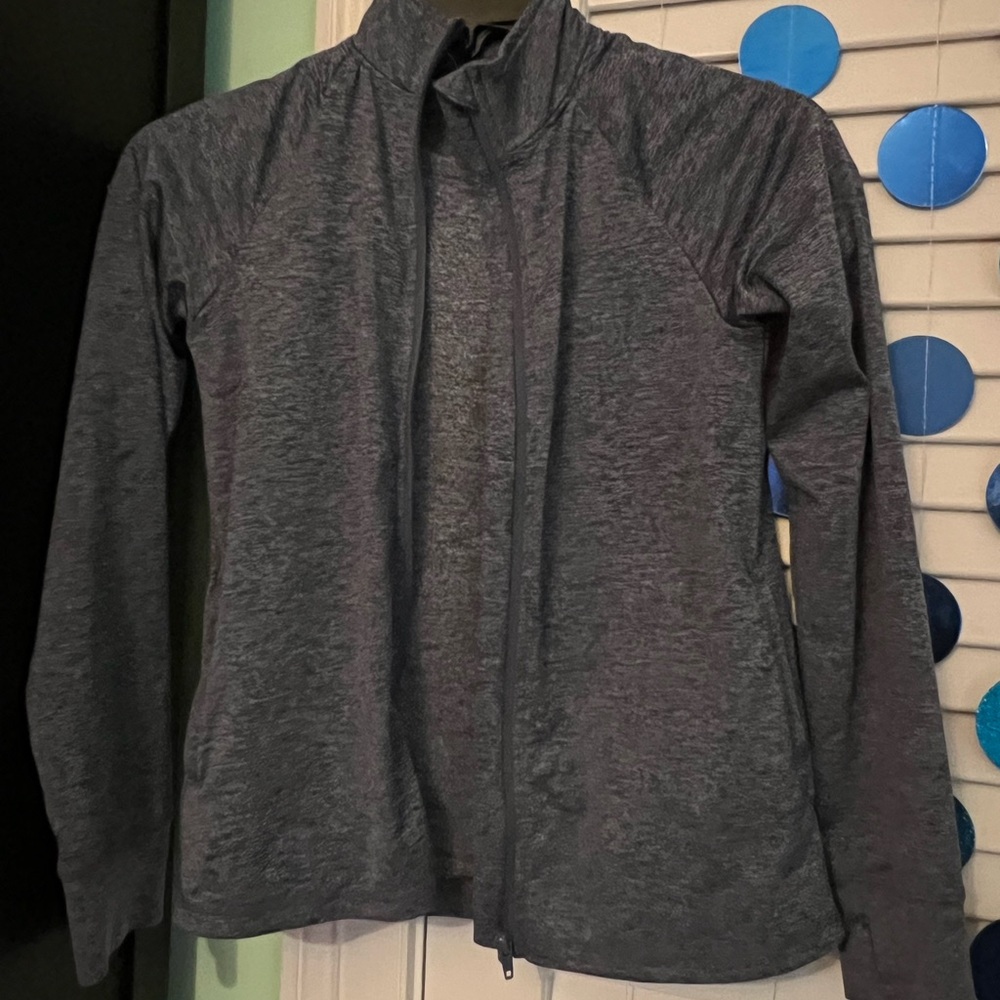 Ideology Heathered Gray T-Shirt / Jacket Set Size Medium